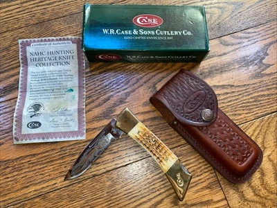 CASE HUNTING HERITAGE Collection, Life Member  KNIFE #59L SS  W/ leather sheath - Image 1 of 4