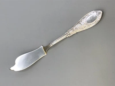 Arabesque by Whiting sterling silver Cheese or Pate Serving Knife 6 5/8" - Image 1 of 4
