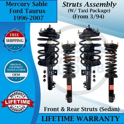 Monroe OEM Front & Rear Struts For 1996-2007 Ford Taurus/Mercury Sable From 3/94 - Image 1 of 4