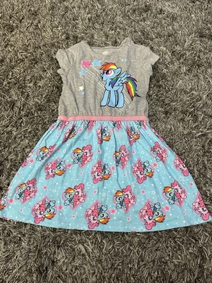 My Little Pony Friendship Is Magic Rainbow Dash Dress Girls 7/8 Pinkie Pie #731  - Image 1 of 4