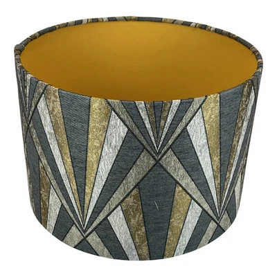 Art Deco Handmade Lampshade With Gold Lining - Image 1 of 4