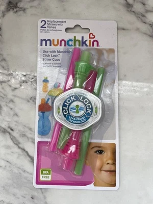 Dos pajitas de repuesto a prueba de derrames Munchkin para tazas Munchkin Foto 1 de 2