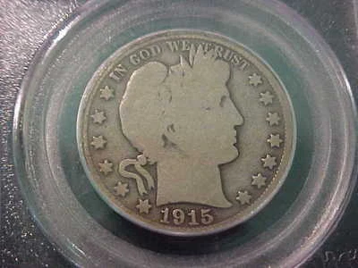 PCGS G-6 1915-p  Barber Half Dollar Y and part of T - Image 1 of 4