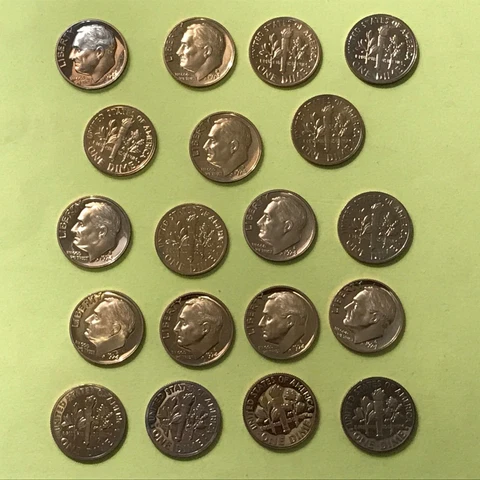 1974 S  Roosevelt  Proof Dime   FREE SHIP $ 1.40- SEE PICS  *Buy More Save More Cover