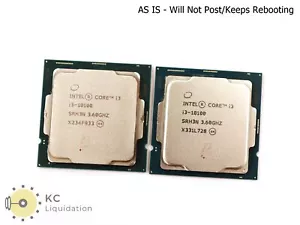 2x Intel Core i3-10100 SRH3N 4-Core 3.6GHz CPU Processor LGA1200 AS IS For Parts - Picture 1 of 2