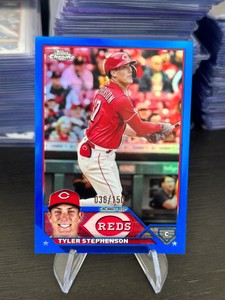 2023 Topps Chrome Tyler Stephenson Blue Refractor /150