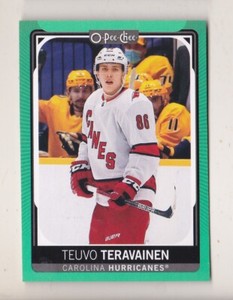 21-22 OPC Joey Keane /50 Rookie NEON GREEN Hurricanes O-Pee-Chee 2021