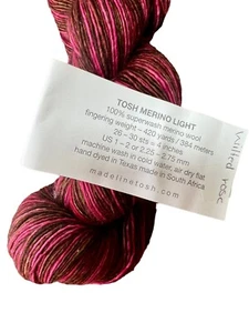 Madeline Tosh-Tosh Merino Light-Fingering weight yarn Wilted Roses 420 Yds - Picture 1 of 3