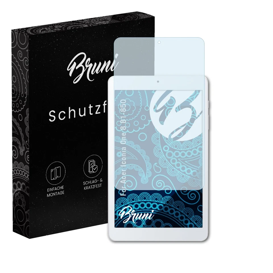 Bruni 2x Folie für Acer Iconia One 8 B1-850 Schutzfolie Displayschutzfolie - Bild 1 von 4