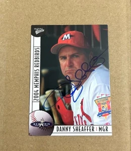 Danny Sheaffer 2004 MultiAd Memphis Redbirds #2 Signed Auto Set Card - Picture 1 of 2