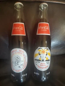 Coca Cola Classic NORTH DAKOTA CENTENNIAL COKE BOTTLE  Vintage Collectibl1989(2) - Picture 1 of 2