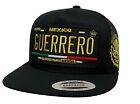 Placa De Guerrero 2 Logos Hat Black Mesh Mexico Logo Federal El Chapo Guzmán