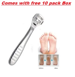Scrubber rimozione calli raspa piedi pelle dura morta ruvida doppia pedicure - confezione regalo - Foto 1 di 8