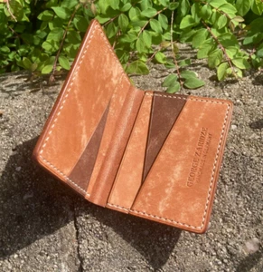 Cartera marrón billetera billetera billetera cuero genuino soporte para tarjetas billetera - Imagen 1 de 10
