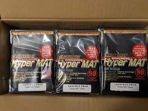 KMC Card Barrier Hyper Mat Black Sleeves Case 30 packs of 80 2400 Sleeves - Picture 1 of 1
