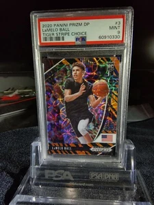 2020 Prizm DP Lamelo Ball RC Tiger Stripe Choice Scope PSA 9/10 *SSP RARE* - Picture 1 of 2