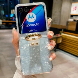 Funda protectora plegable con soporte de anillo de lujo a prueba de golpes de lujo para Motorola Razr 40 - Imagen 1 de 11