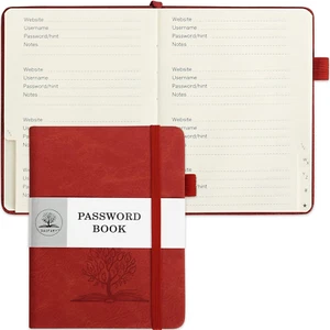Password Book Internet Computer Website Password Keeper with Alphabetical Tab - Picture 1 of 11