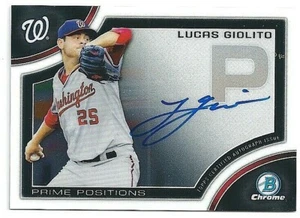 2015 Bowman Chrome Lucas Giolito Prime Position Prospekt RC Autogramm Auto - Bild 1 von 1
