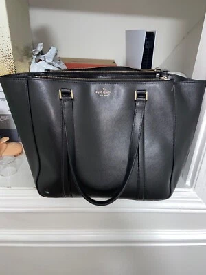 kate spade手提包,黑色,大号,二手,但状况良好,无缺陷 — 第 1/4 张图片