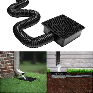 Rain Gutter Downspout Extensions Flexible, Catch Basin Downspout, down Spout Ext - Picture 1 of 12