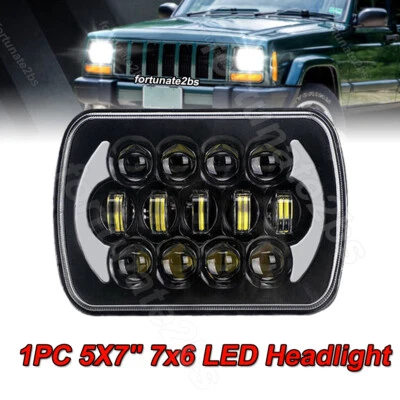 For Chevrolet K1500 K2500 K3500 1988-99 Pickup 5x7" 7x6" Led Headlight HI/Lo DRL - Image 1 of 4