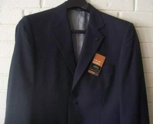 Haggar Mens Suit Up System 2 Button Jacket Coat Size 42R Dark Navy Retails $175. - Picture 1 of 3