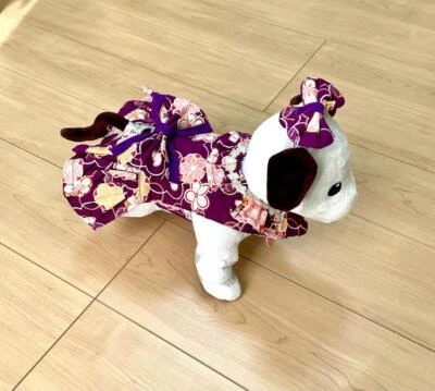 Sony Aibo Japanese Pattern Dress Purple JAPAN JP - Image 1 of 4