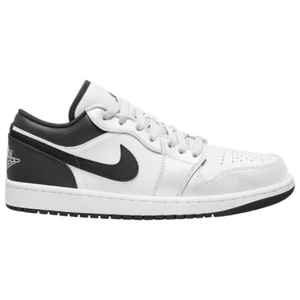 Men Nike Jordan 1 Low Basketball Shoes Sneakers Size 12 White Black 553558 132 - Picture 1 of 20