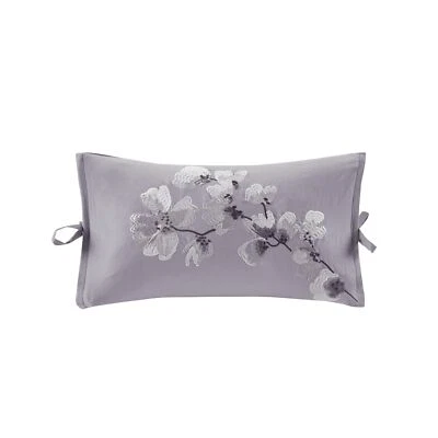 N Natori Sakura Blossom Embroidered Cotton Oblong Decorative Pillow Lilac 12x... - Image 1 of 4