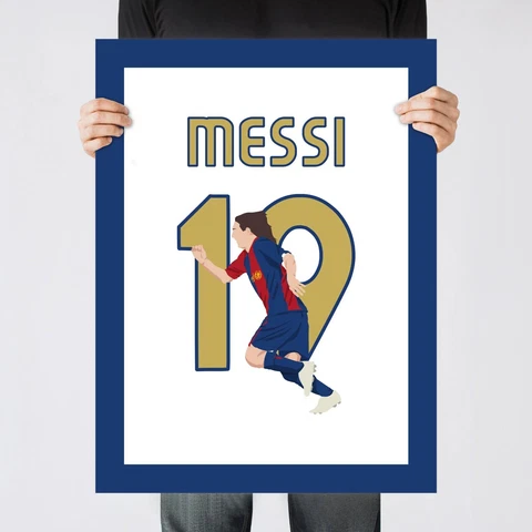 Lionel Messi Goal, 2007 Copa del Rey Barcelona Print/Poster/Wall-Art [Part 2/3] Cover