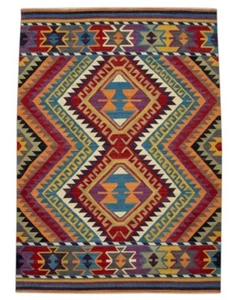 Handwoven Navajo Rug Western Design Native American Size 9x12 Free Shipping - Picture 1 of 2