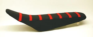 TALL Black With Red Ribbed Seat cover KX65 KLX110 2000 2001 2002 2003 2004 2005 - Bild 1 von 2