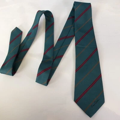 Corbata de cuello para hombre verde bosque a rayas traje formal corbata clásica PIERRE CARDIN Foto 1 de 4