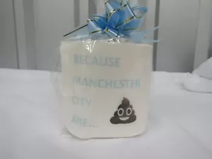 Novelty Toilet Loo Roll Manchester City Football Club Joke Dad Son humour gift - Picture 1 of 1