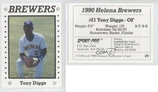 1990 Sport Pro Helena Brewers Tony Diggs #9