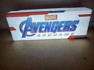 Marvel Hot Toys Light Box LED Avengers End Game Wall Light Game Room Movie 2019 - Imagen 1 de 11