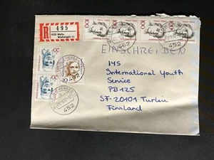Germany #1475//9N532 Famous Women Dauerserie Cover to Finland #741 - Picture 1 of 1