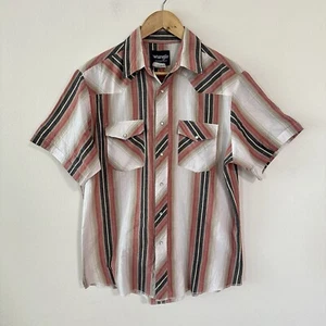Wrangler Men’s Collared Short Sleeve Button Up Western Shirt Size Unknown - Picture 1 of 6