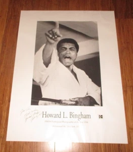 1998 Howard Bingham Signed Muhammad Ali Print - Picture 1 of 3