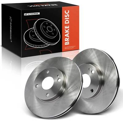 2x Front Disc Brake Rotor for Ford Escort 91-03 Mazda MX-3 92-96 Mercury Tracer - Image 1 of 4