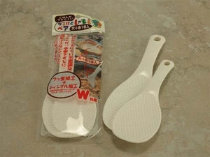 Set of 2 PCS. Japanese Plastic Shamoji Rice Paddle (6.25" & 7.5"), Made in Japan - Picture 1 of 1