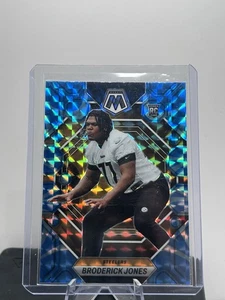 2023 Panini Mosaic - Rookies Broderick Jones #288 Reactive Blue Mosaic Prizm - Bild 1 von 2