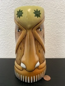 Vintage Spanischer Porcelanas Pavon Keramik Tiki Becher 22 Unzen B - Bild 1 von 15