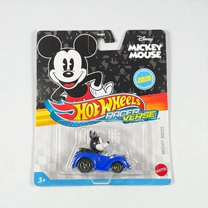 Hot Wheels Racer Verse Disney Mickey Mouse en coche de carreras azul 2025 - Imagen 1 de 8