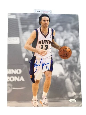 Steve Nash Signed Autographed 11x14 Photo NBA Phoenix Suns Basketball JSA COA - Image 1 of 3