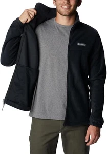 Chaqueta Columbia Para Hombre M Negra Steens Mountain 2.0 Vellón Cremallera Completa Senderismo Aire Libre - Imagen 1 de 5