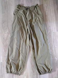 By Anthropologie Packable Parachute Pants Women's Small, Olive Green, Pockets - Picture 1 of 5