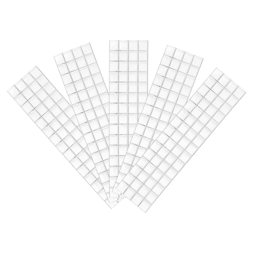 600Pcs 10 x 10mm Self-Adhesive Disco Tiles Mosaic Mirror Tiles, Silver - Image 1 of 4