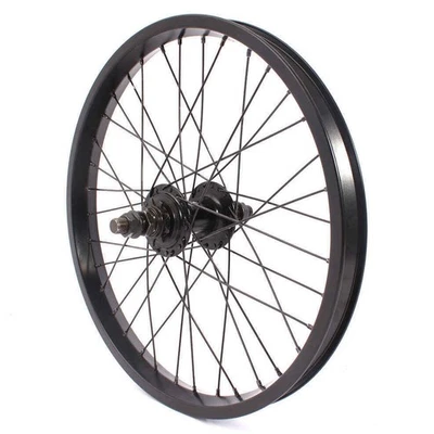 BMX 18 Zoll Hinterrad 14mm KHE schwarz Alu BIG400 Felge 36 Loch 9T Ritzel S/B - Bild 1 von 4